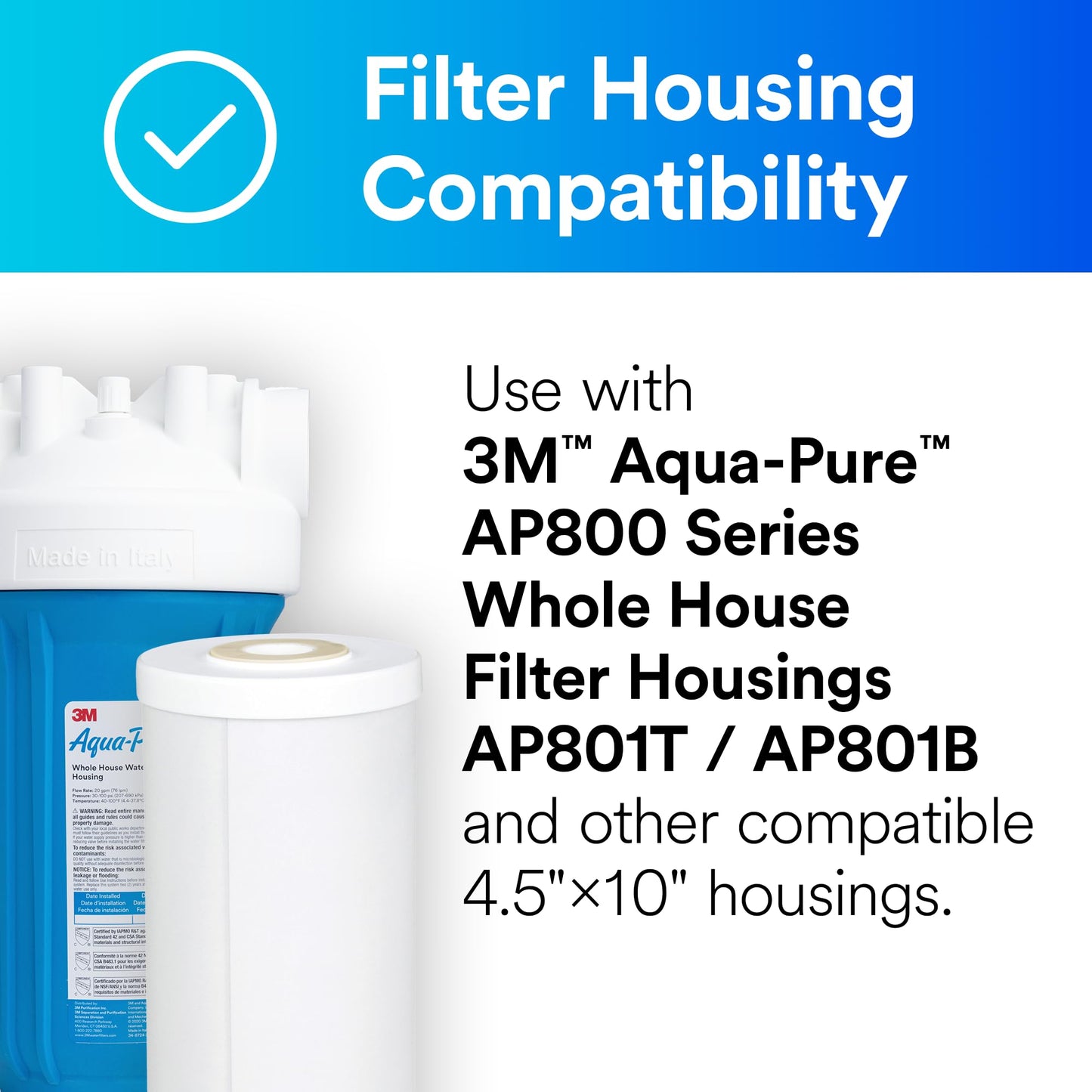 Aqua-Pure Whole House Large Dia. Replacement Filter, Model AP817