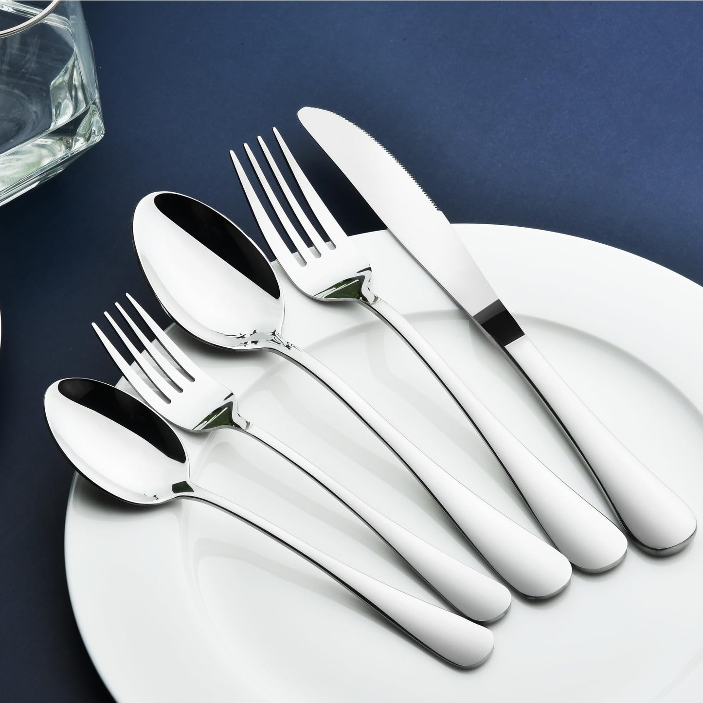 60 Piece Silverware Set for 12, Heavy Duty Stainless Steel Flatware Utensils Cutlery Set Including Steak Knife Fork and Spoon, Dishwasher Safe,Gift Package for Wedding Housewarming