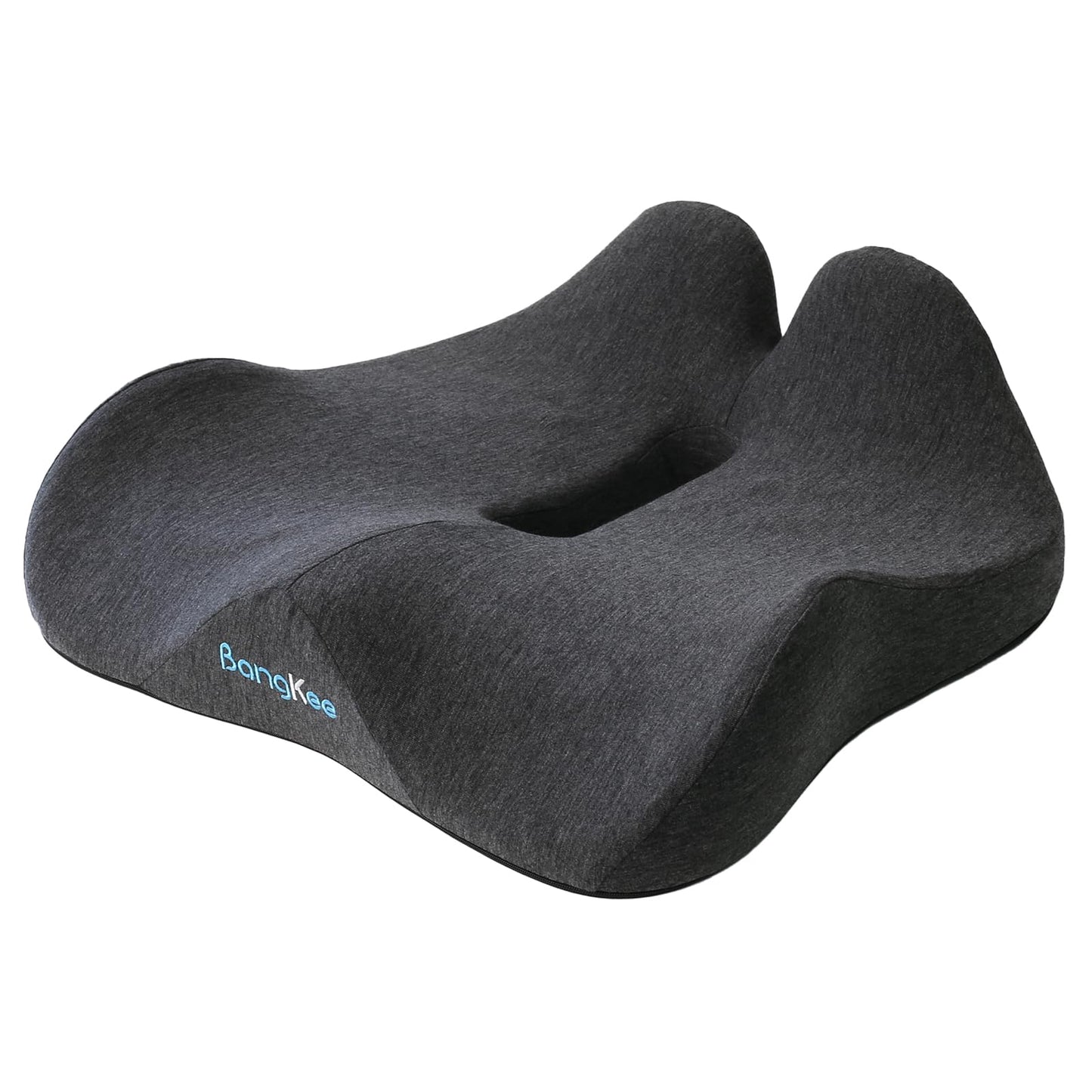 Bangkee 18x16 Inch Memory Foam Seat Cushion for Office, Travel, Car