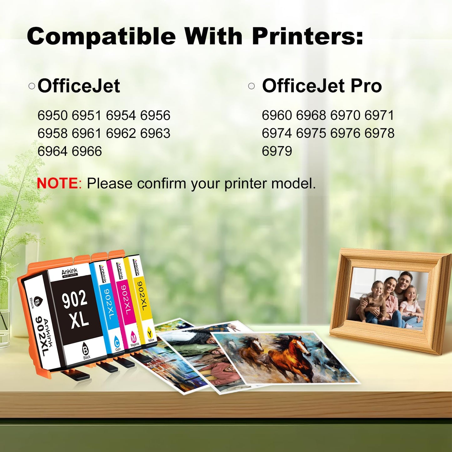 902XL Ink Cartridge Combo Pack Compatible for HP 902 XL Ink Cartridges (KCMY, 4 Pack) Work for OfficeJet Pro 6978 6958 6968 6962 OfficeJet 6970 6975 6960 6950 6954 6951 6956 6961 6963 6964 Printer