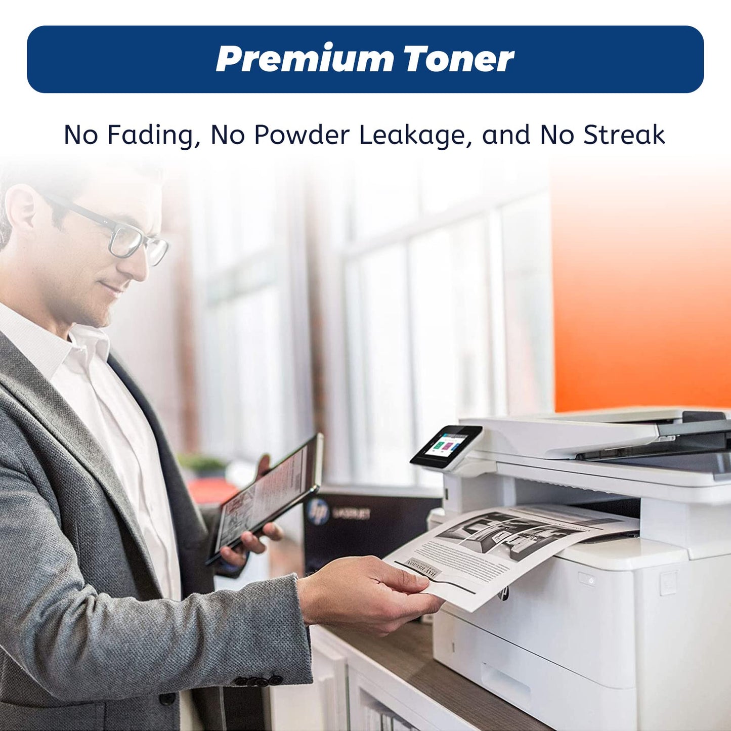 212A W2120A Black Toner Cartridge,Compatible Replacement for HP 212 A 212X W2120X, for Color Laserjet Enterprise M554 M555 Flow MFP M578 Printer, with Upgraded Chip,No Fading,No Streak