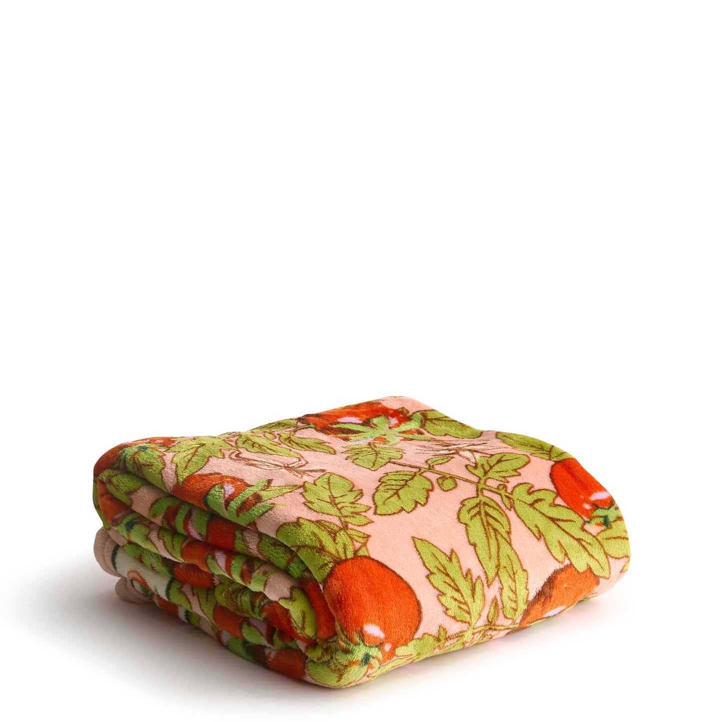 Vera Bradley Women's Fleece Plush Throw Blanket, Tomato Vines, One Size