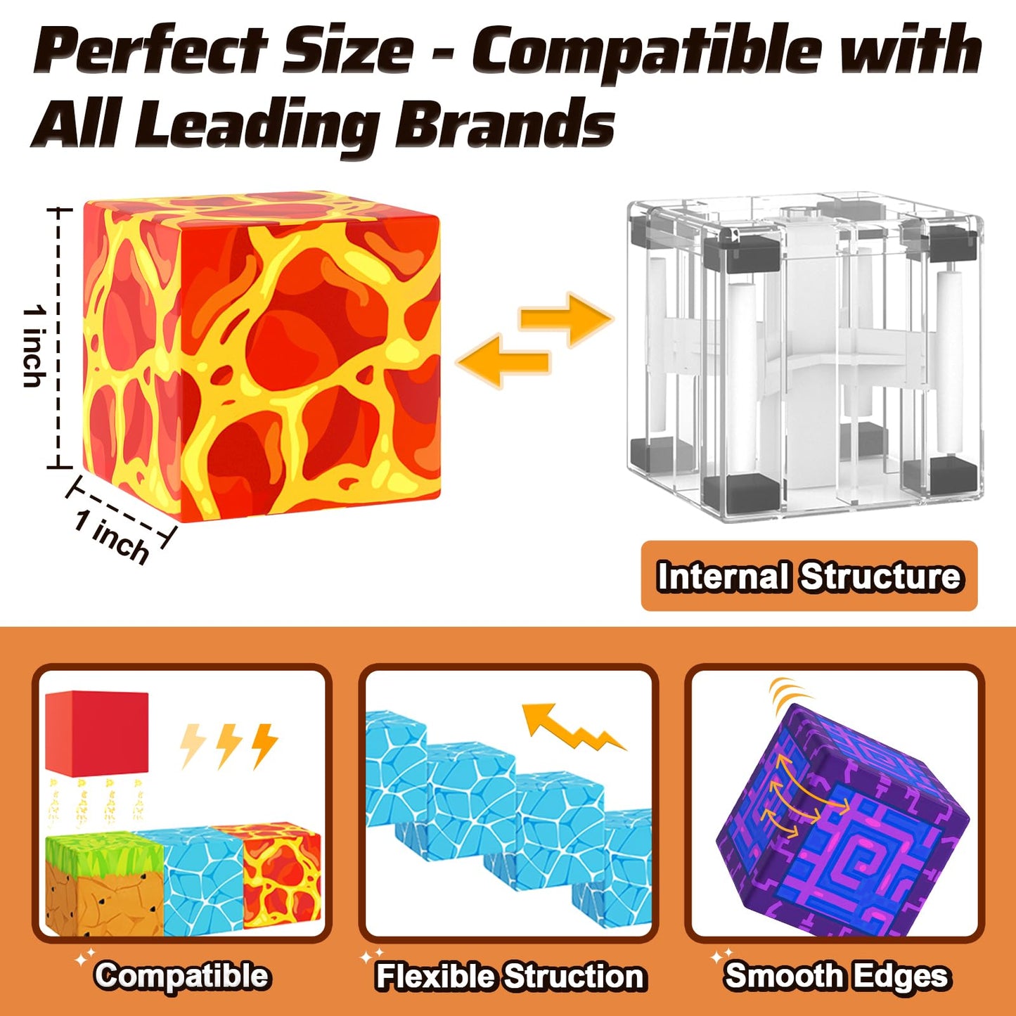 110PCS Magnetic Blocks - Build Mine Magnet World Magic Sword Portal Set, Magnet Kids Toys for Boys & Girls Age 3-5 4-8 5-7, STEM Magnetic Tiles Building Games Sensory Outdoor Toddler Toys