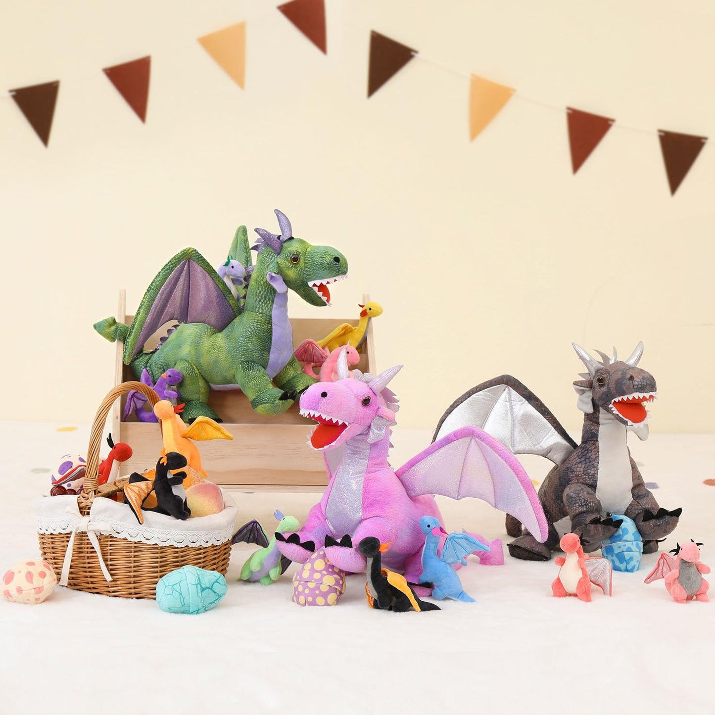 MaoGoLan Pink Dragon Stuffed Animal