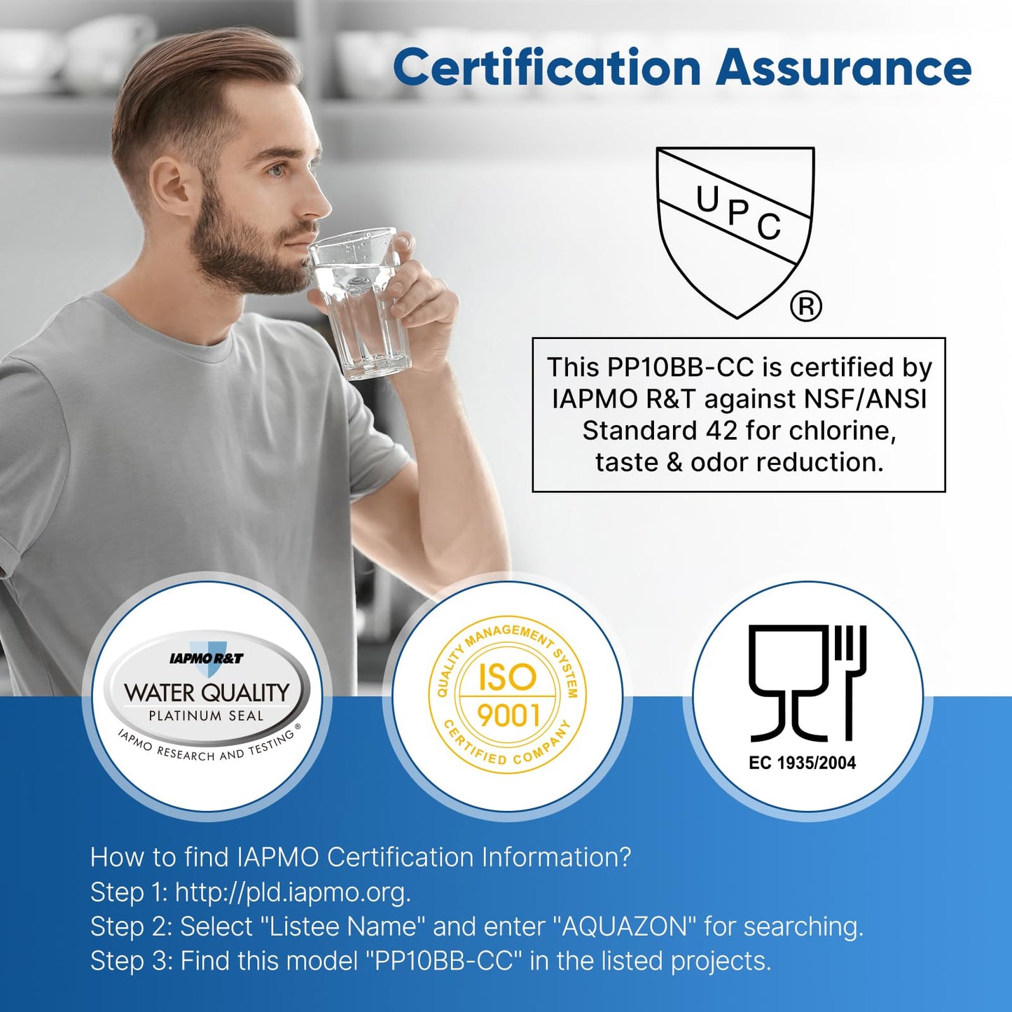 PUREPLUS 5 Micron 10" x 4.5" FXHTC Whole House Sediment and Carbon Water Filter Replacement Cartridge for GE GXWH40L, GXWH35F, GNWH38S, Culligan RFC-BBSA, WRC25HD, RFC-BB, PP10BB-CC, WFHD13001, 3Pack