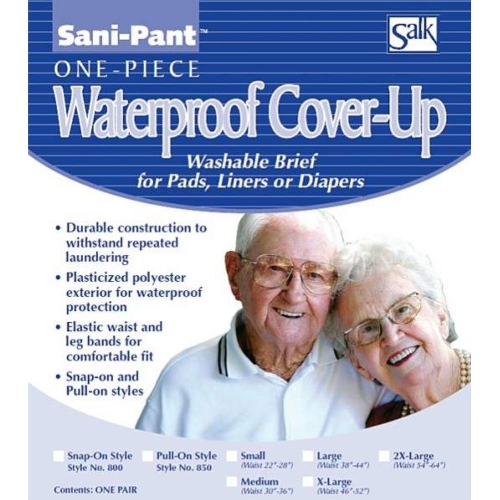 Salk Sani-Pant Pull-On Cover-Up Washable Brief, Small, 3-Pack