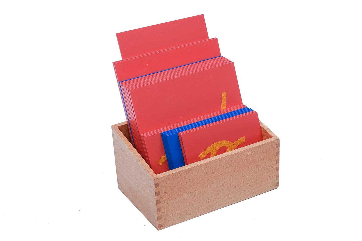 Adena Montessori Lower Case Sandpaper Letters - Cursive -Without Box Cursive Wooden Letters for Kids Language Learning