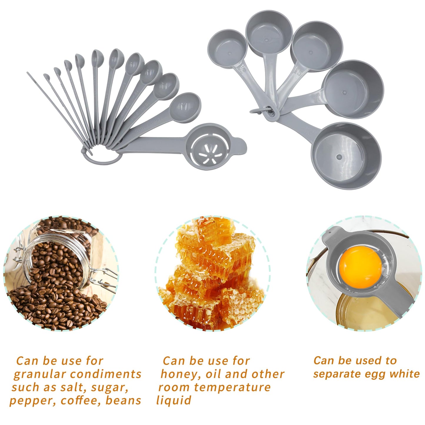 Tongjude 72 Pieces Silicone Bakeware Set, Nonstick Baking Pans Set, Easy Release Oven Silicone Pan for Kitchen with Cake Pans, Loaf Pans, Baking Cups, Measuring Cups and Spoons Set, Grey