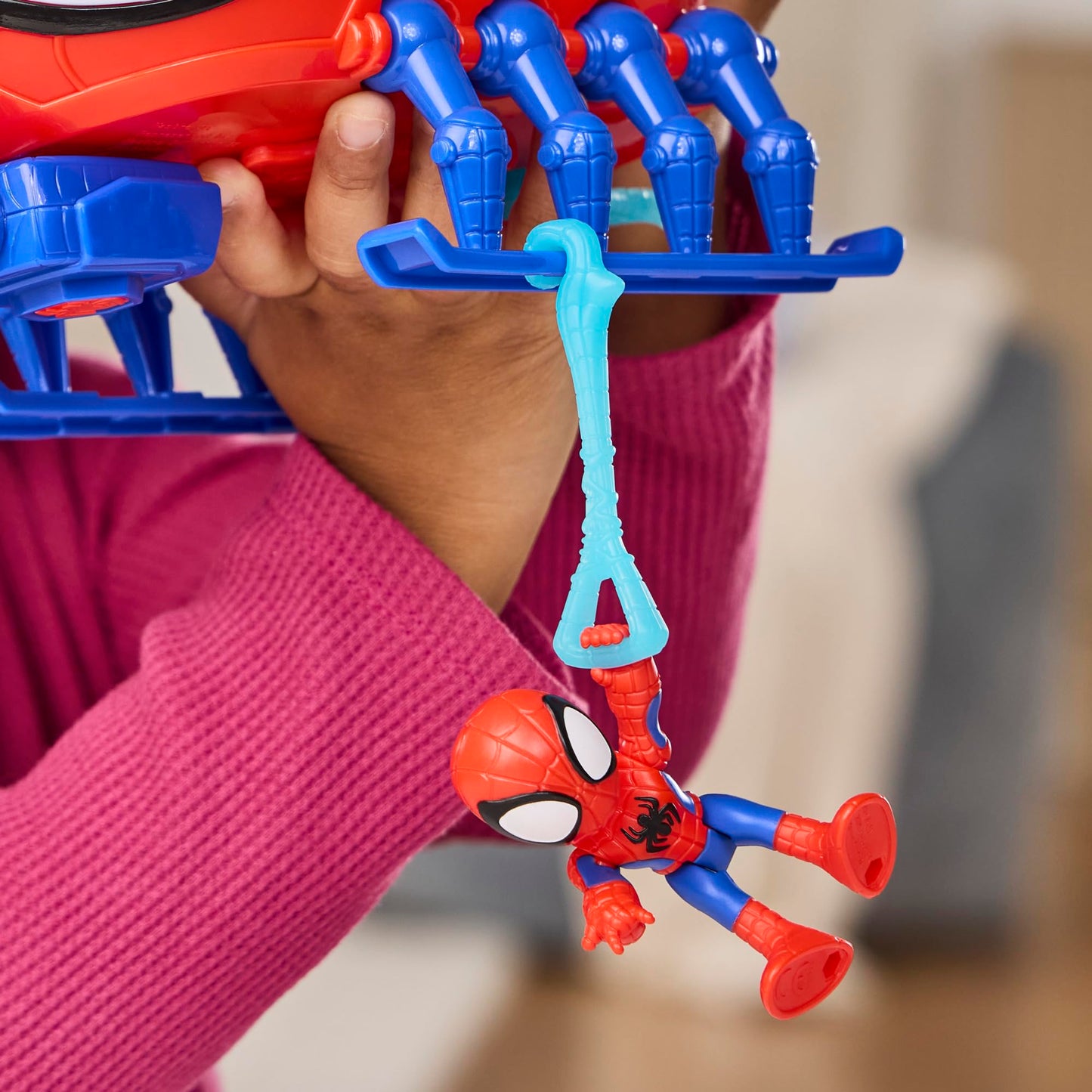 Marvel Spidey and His Amazing Friends Team Spidey Copter, 3-Inch (7.6 CM) Action Figure & Toy Vehicle with Projectile, Super Hero Toys, Ages 3+