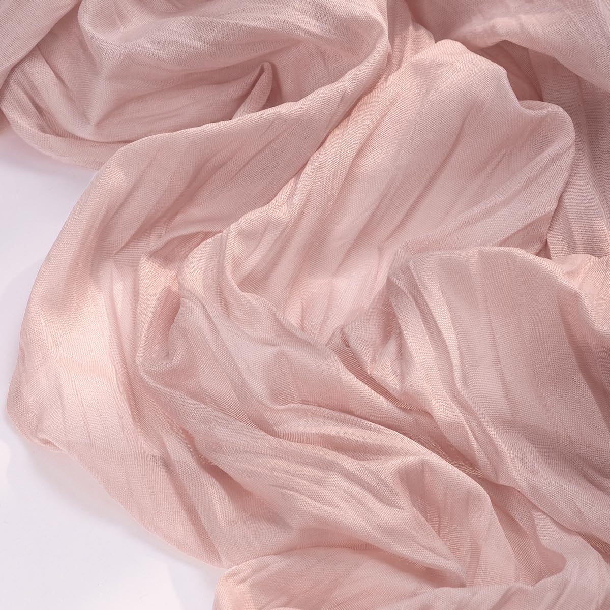 Socomi10pcs Pink Cheesecloth Table Runner Boho Rustic Gauze Dusty Pink Summer 120 inch 10FT Cheese Cloth Runner for Wedding Party Baby Shower Birthday Home Decor Holiday Decorations