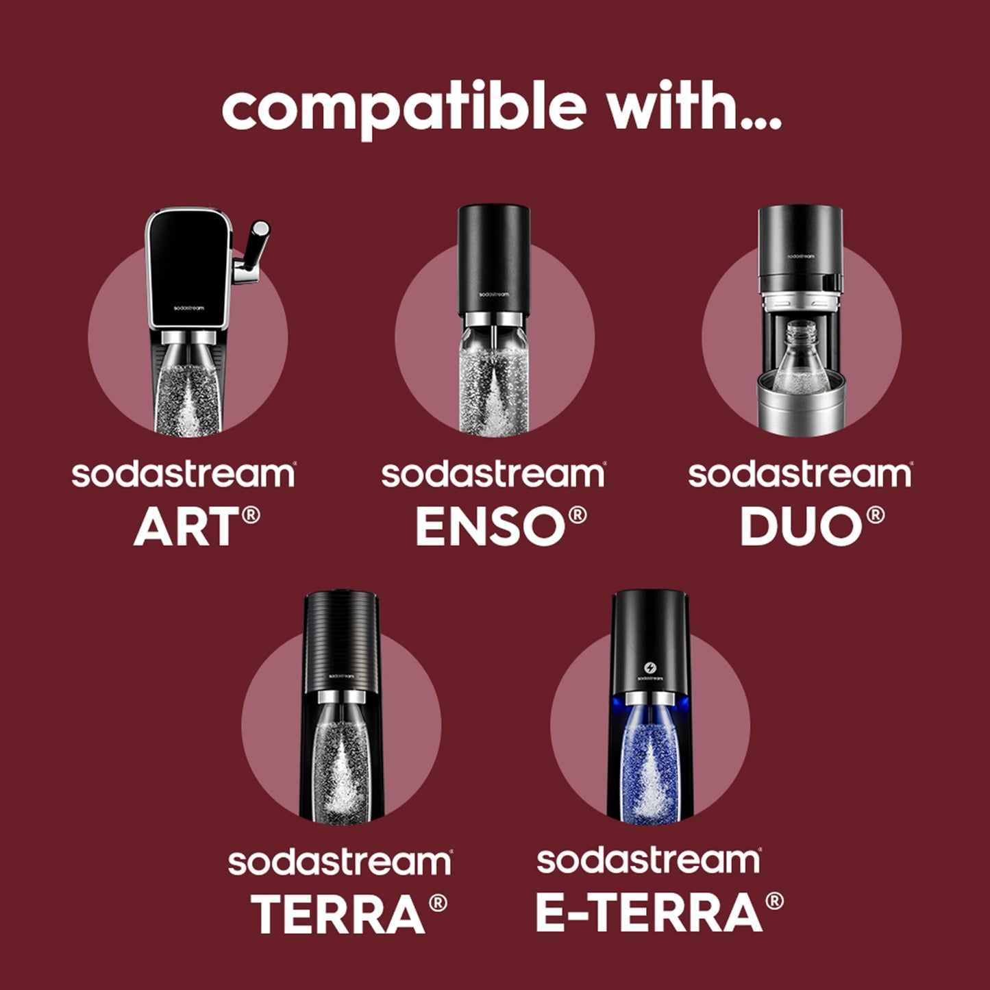 sodastream Fizz & Go Cool - All Metal Bottle (Pomegranate) Carbonating Bottle Capacity, 0.9L