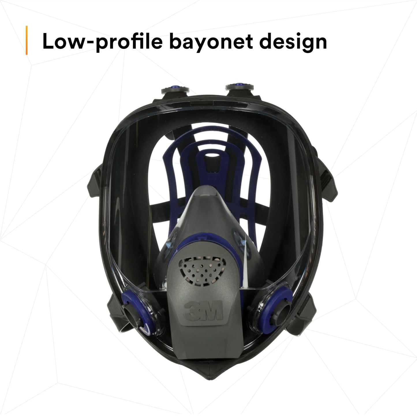3M Ultimate FX Full Facepiece Reusable Respirator, FF-403, NIOSH, ANSI, Six-Strap Harness for a Secure Comfortable Fit, Cool Flow Valve, Passive Speaking Diaphragm, Large