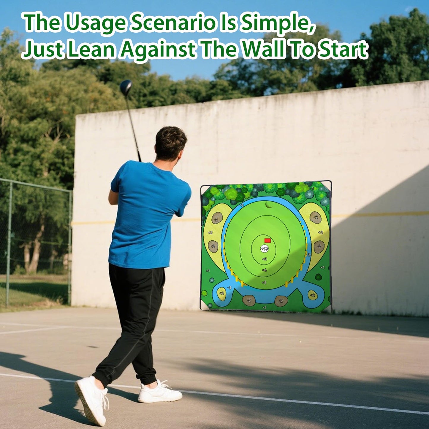 70"x70" Golf Chipping Game Practice – Portable Training Game for Indoor & Outdoor Use, Improve Short Game Accuracy for Adults, Juniors & Beginners (70"x70" Golf Chipping Game)