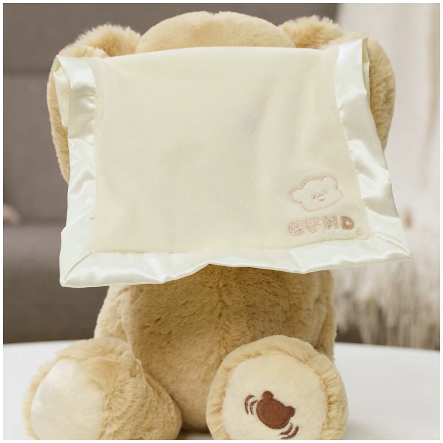 GUND Peek-A-Boo Teddy Bear Plush, Animated Stuffed Animal for Babies and Newborns, 11.5"