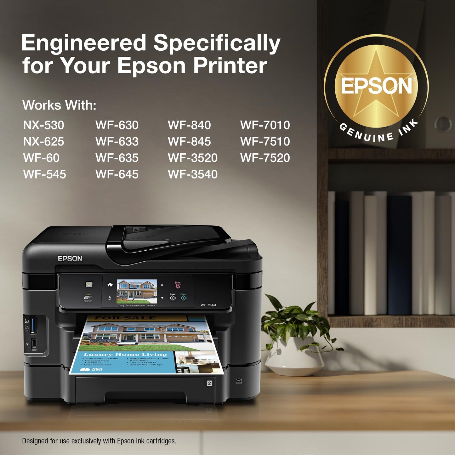 EPSON 127 DURABrite Ultra Ink Color Combo Pack For NX-530, 625, WF-3520, 3530, 3540, 545, 60, 630, 633, 635, 645, 7010, 7510, 7520, 840, 845