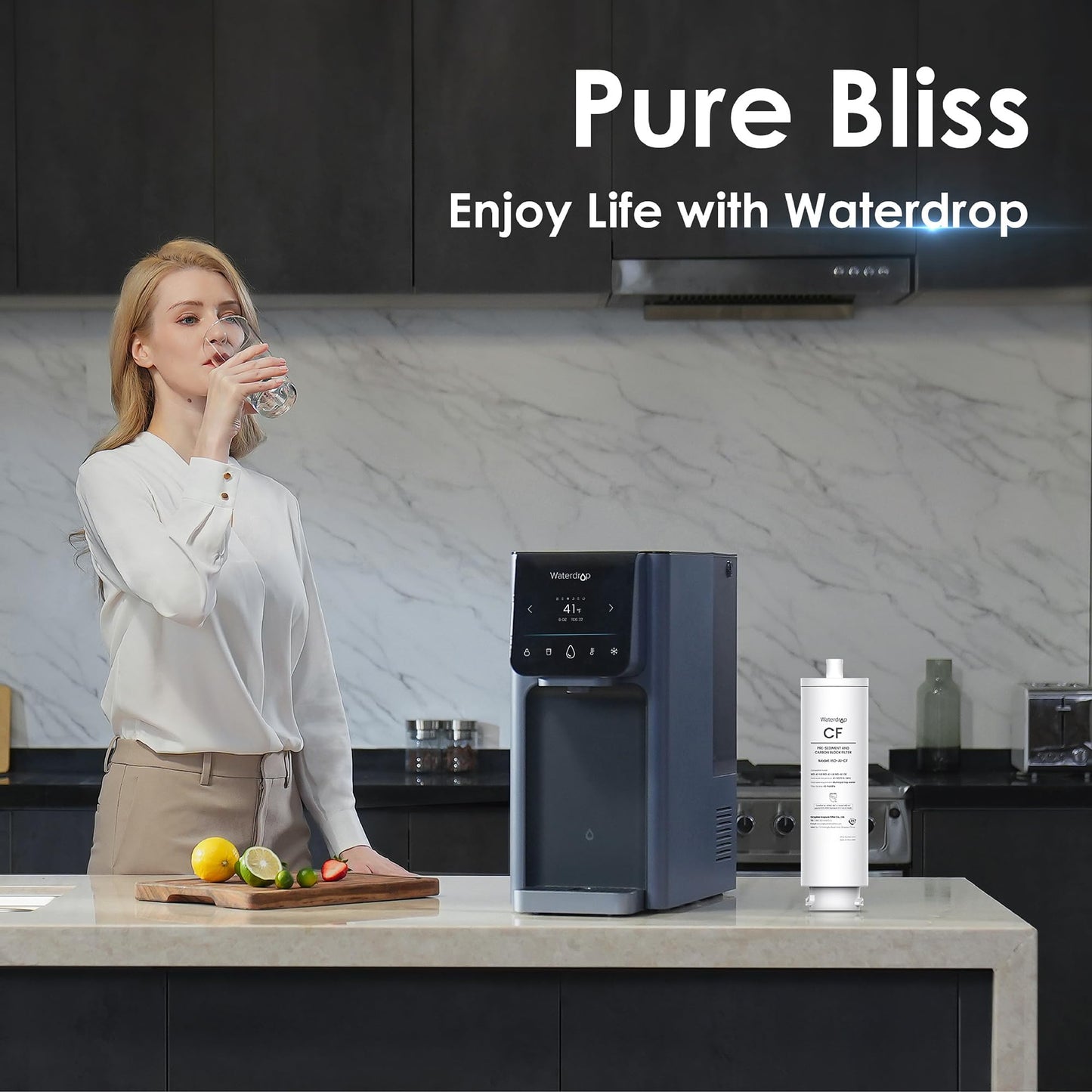 Waterdrop šš-šš-šš
Filter, Replacement for šš-šš Countertop Reverse Osmosis Hot and Cold water Dispenser, 6-month Lifetime