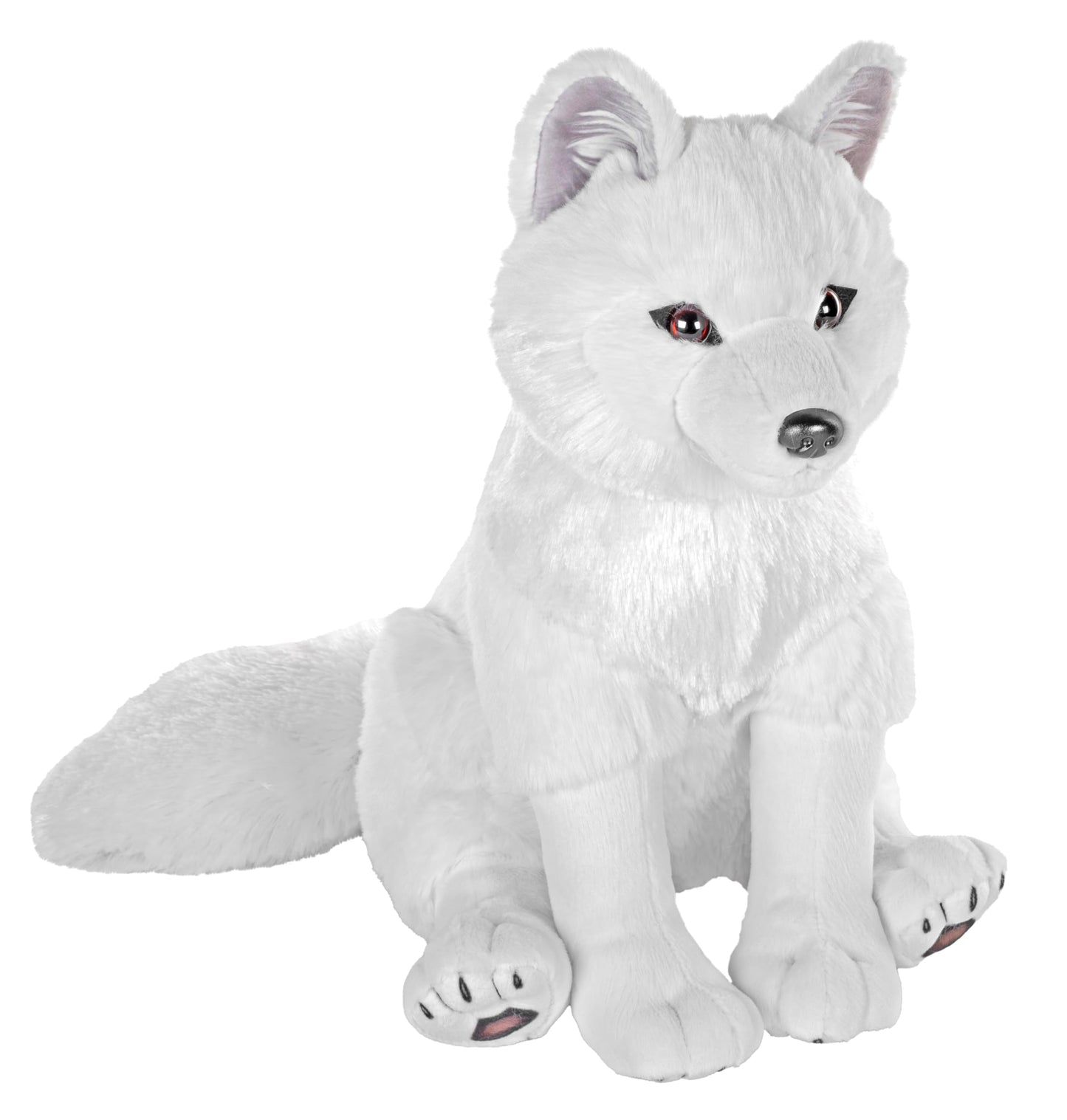 Wild Republic Artist Collection Arctic Fox, Stuffed Animal, 15 Inches, Plush Toy, Fill is Spun Recycled Water Bottles