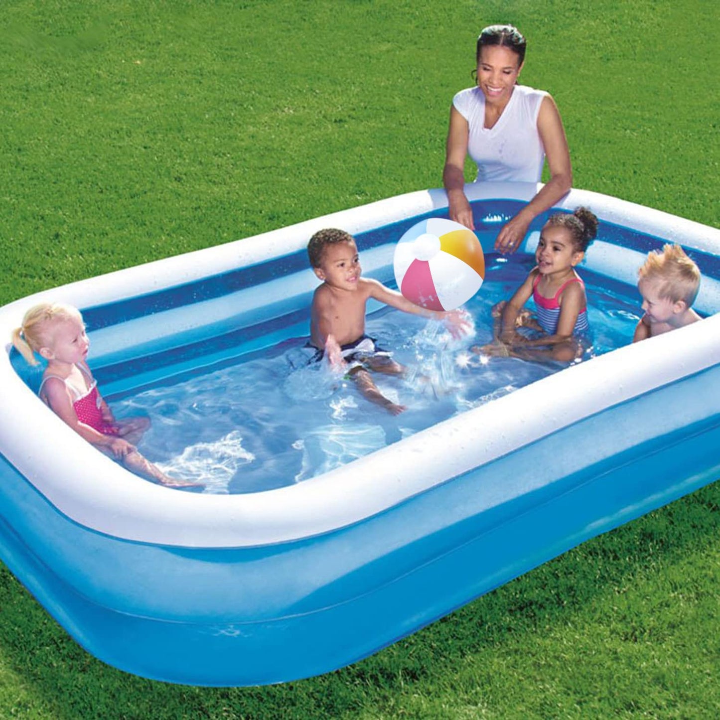Novelty Place Inflatable Beach Balls - 12 Pack, 12" Diameter, White Panels Alternate with Macaron Colors, Leak-Proof PVC - Summer Beach Pool Party Supplies, Fun Floating Toys for Teenagers, Adults
