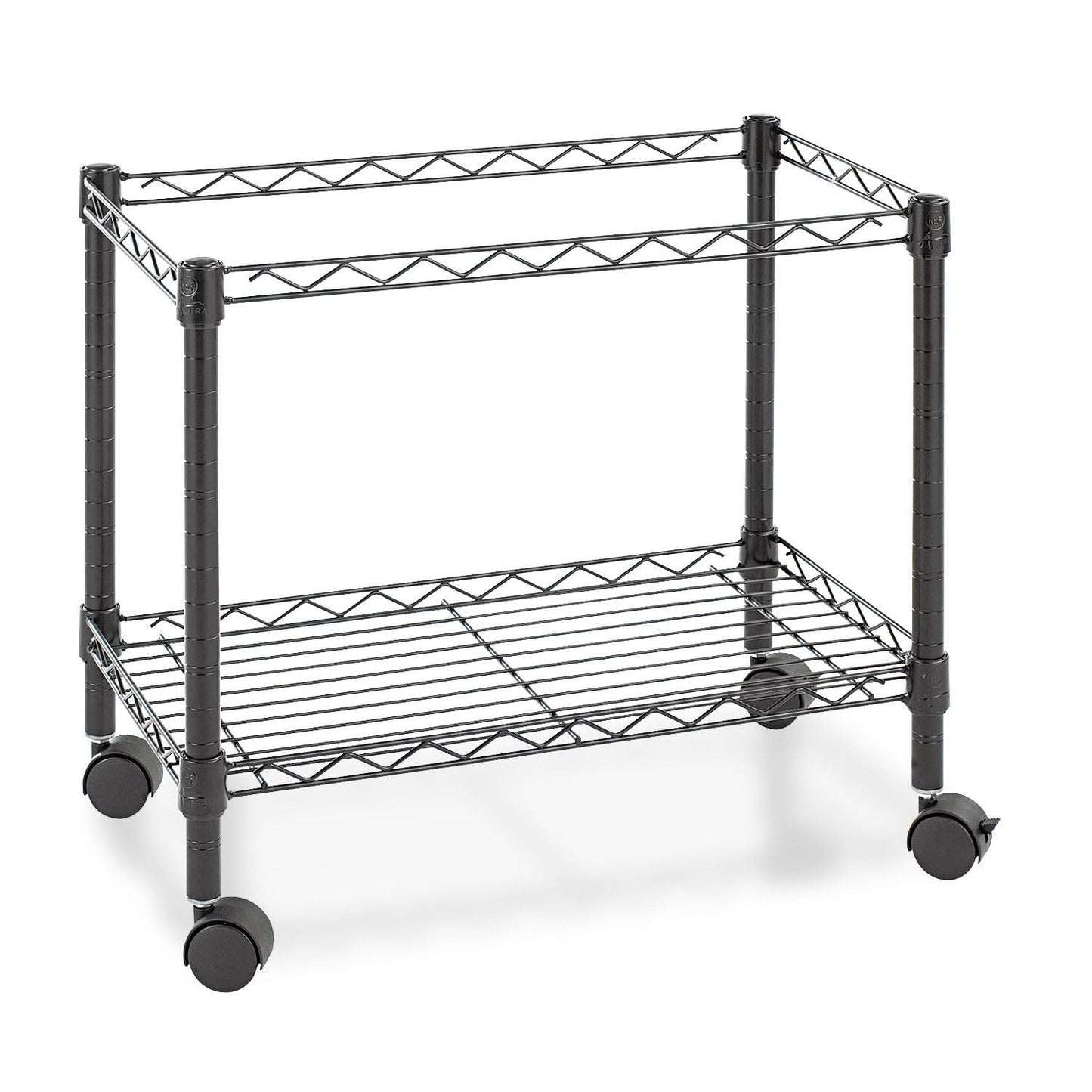 Alera ALE Single-Tier Rolling File Cart, 24w x 14d x 21h, Black