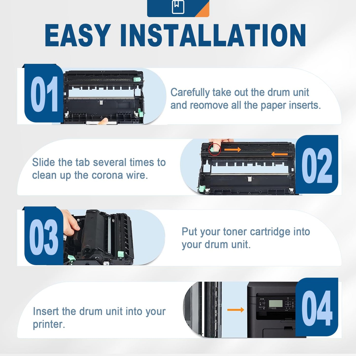 Ankink DR630 Compatible Drum Unit (Not Toner) Replacement for Brother DR-630 DR660 660 for MFC-L2700DW L2720DW L2740DW HL-L2300D L2320D L2340DW L2360DW L2380DW DCP-L2540DW Laser Printer,2 Pack