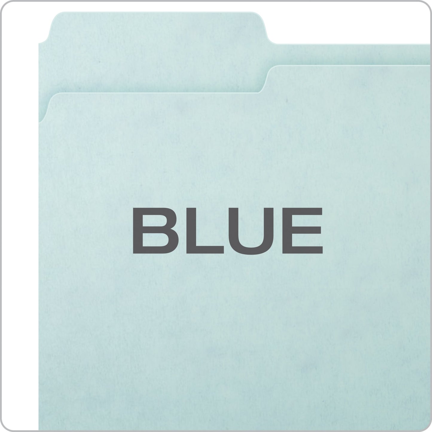 Pendaflex 1" Expansion Pressboard File Folders with 1/3 Cut Tab, Letter, Blue, 25/Box (9200T 1/3)