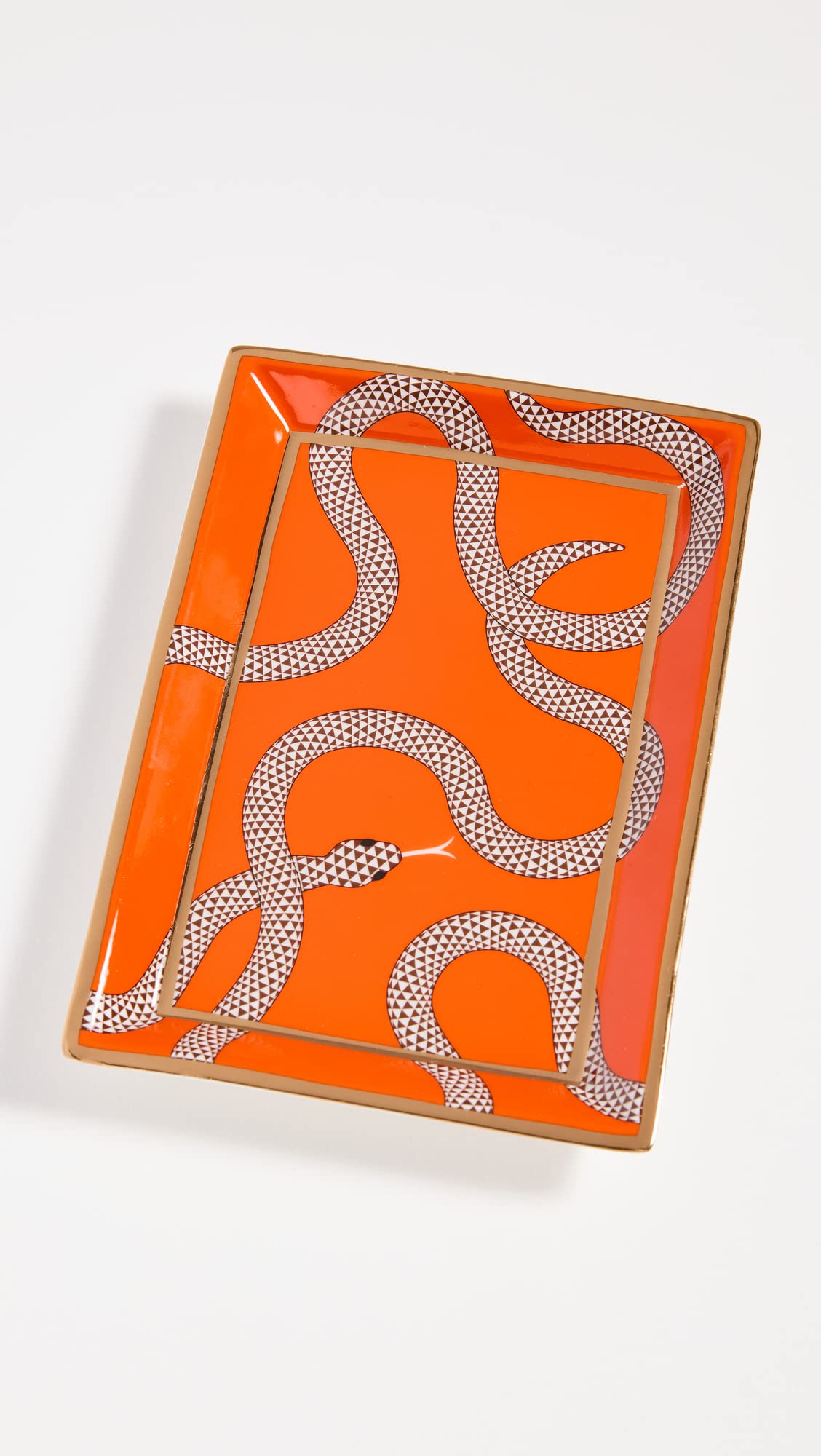 Jonathan Adler Eden Rectangular Tray, Orange