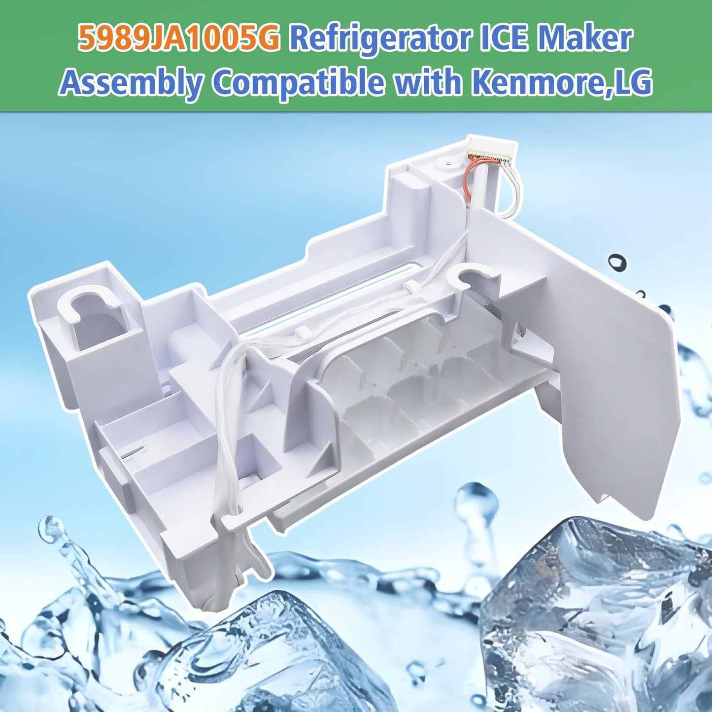 5989JA1005G Refrigerator ICE Maker Assembly OEM Upgraded Compatible with LG&Kenmore Suitable for Commercial and Household Ice Makers
