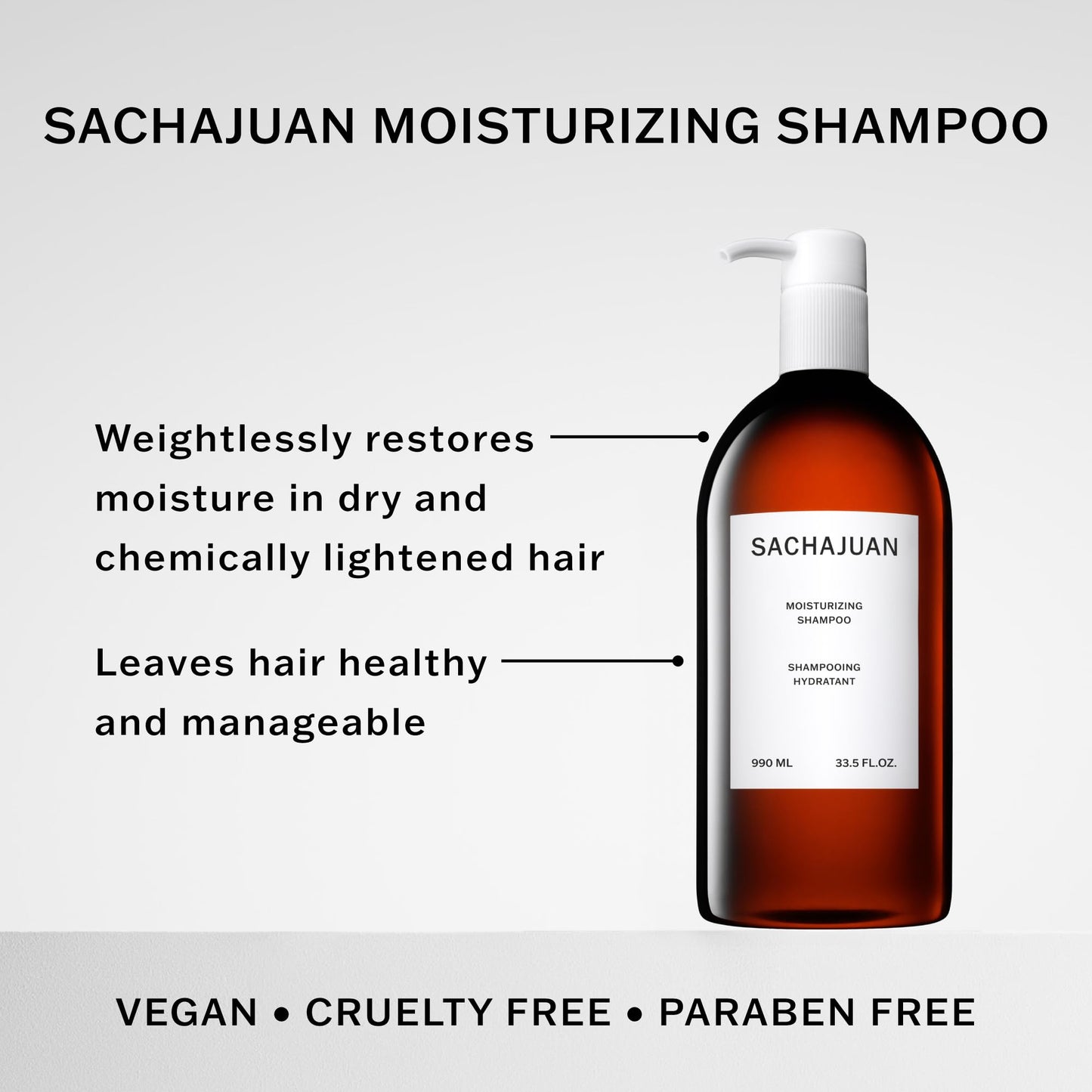 SACHAJUAN Moisturizing Shampoo 990ml-NEW