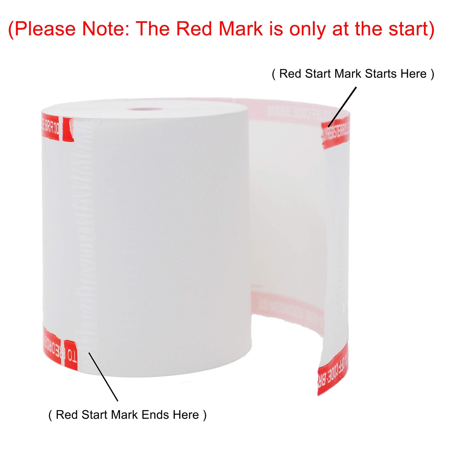 BuyRegisterRolls (50 Rolls - Coreless) 3 1/8 x 230 (48 GSM Paper Thickness) BPA Free Premium A Grade POS Thermal Receipt Printer Paper