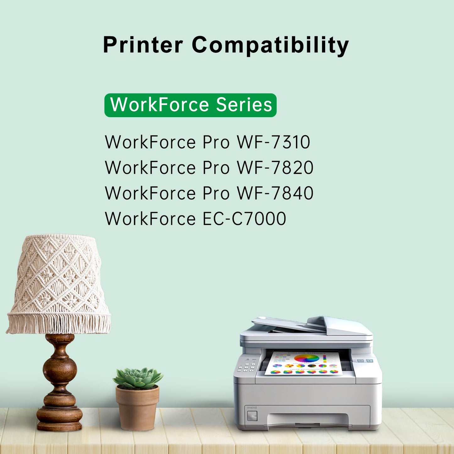 812XL Ink Cartridges Combo Pack (5 Pack) with Lastest Chip Remanufactured Replacement for Epson 812 812XL T812XL Ink Cartridges Work with Epson Workforce Pro WF-7840 WF-7820 WF-7310 EC-C7000 Printers