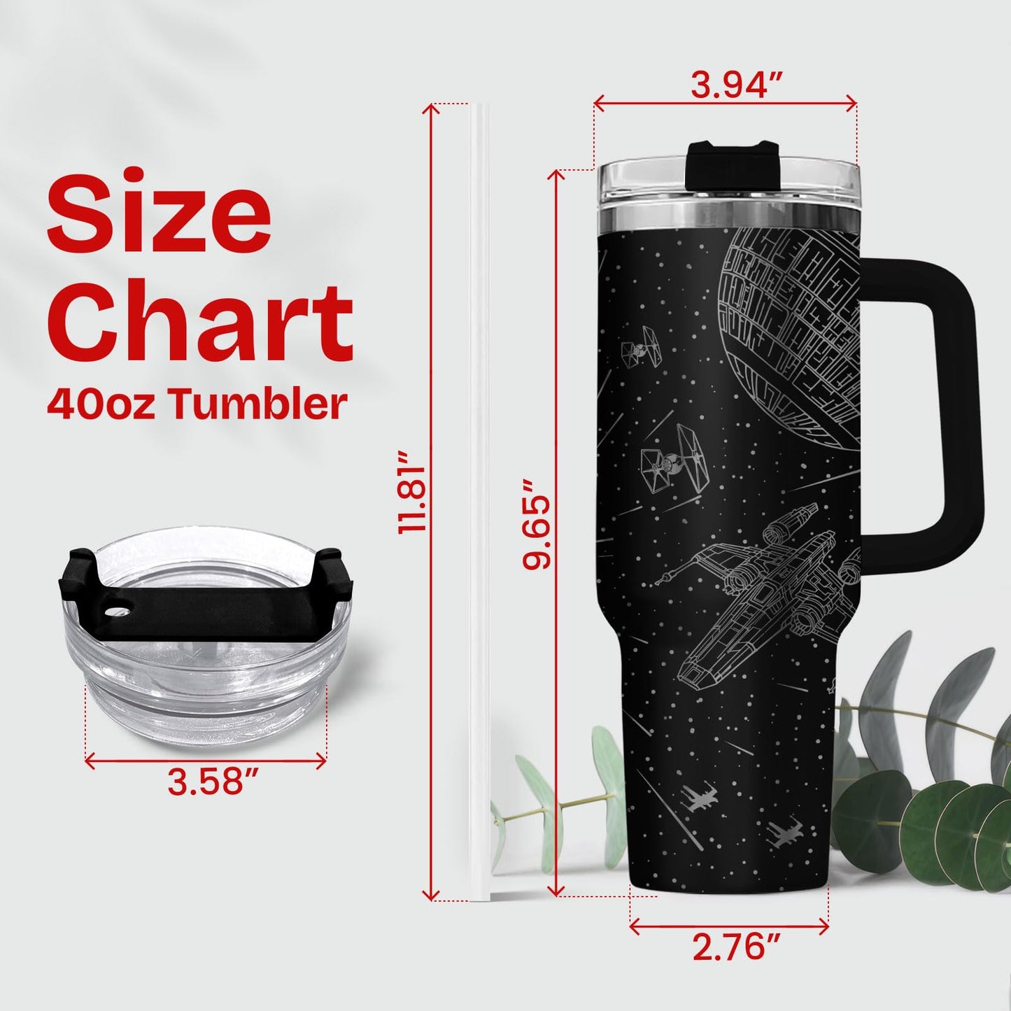 34HD Movie Tumbler for Lovers, 40 Oz with Handle, Lid, Straw; Funny Movie Mug, Birthday Gift