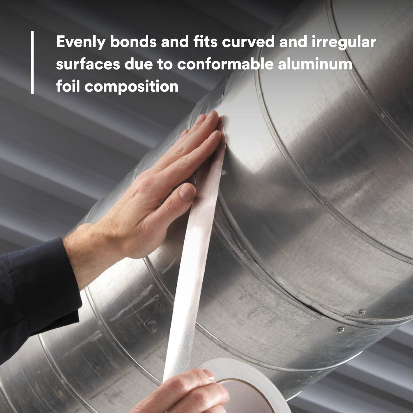 3M Aluminum Foil Tape 3380, Silver, 48 mm x 45 m, 3.25 mil