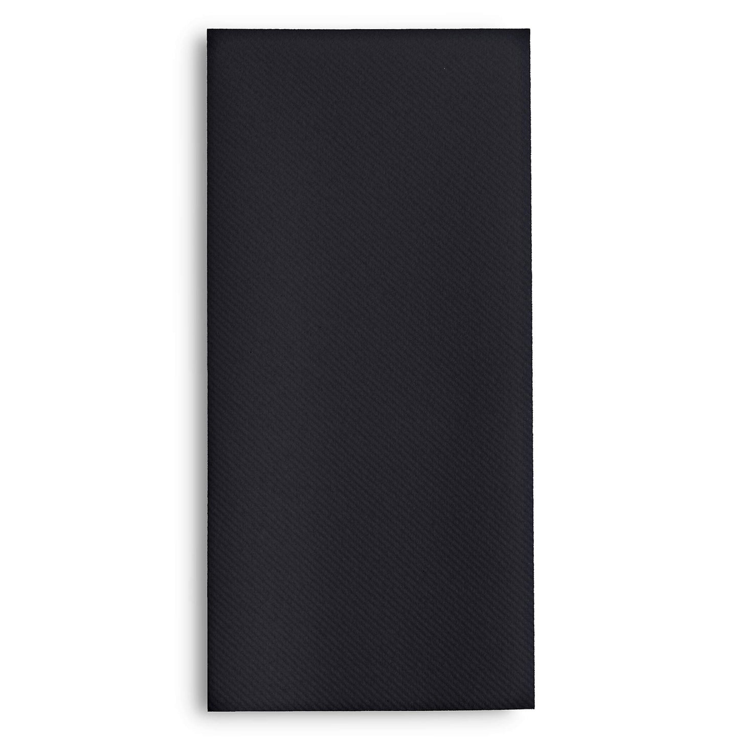 100 Linen-Feel Black Paper Napkins - Decorative Cloth-Like Black Dinner Napkins - Soft And Absorbent. For Kitchen, Party, Wedding, Bathroom Or Any Occasion. (Pack of 100)