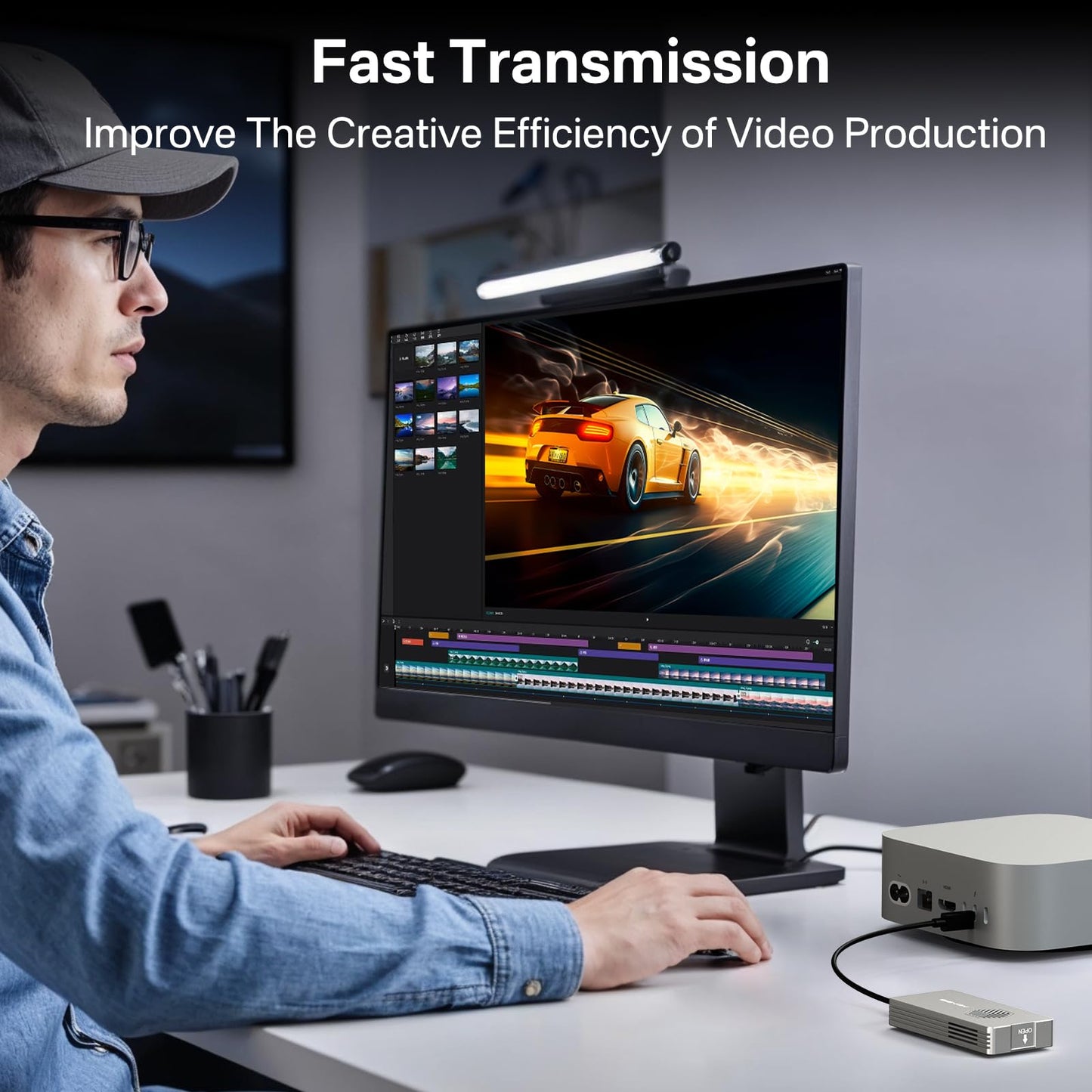 ACASIS 40Gbps M.2 NVMe SSD Enclosure with Cooling Fan,Tool Free Installation,NVMe Enclosure for M1/M2 Pro/Max, Compatible with Thunderbolt3/4/5,USB4/3.2/3.1/3.0/2,Support 2280/2260/2242/2230 B+M M-Key