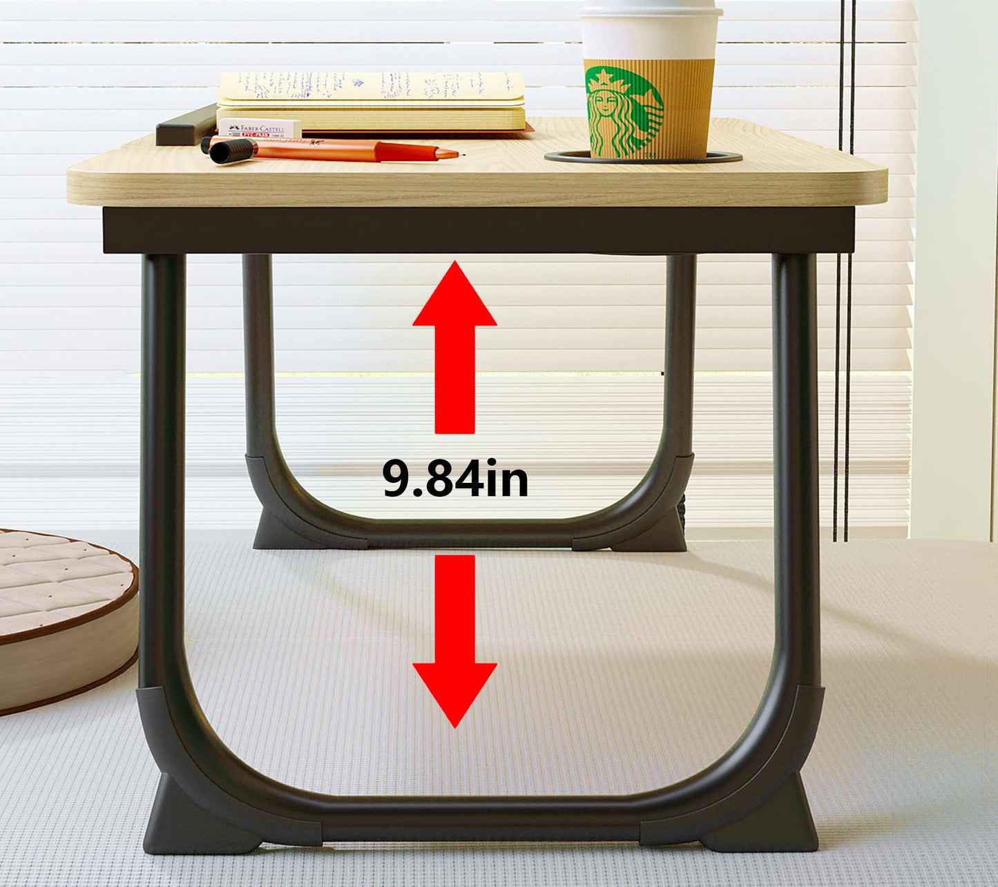 Laptop Desk for Bed,Asltoy Laptop Bed Tray Table,Foldable Lap Desk Stand Notebook Desk Adjustable Laptop Table for Bed Portable Notebook Bed Tray Lap Tablet with Cup Holder (Pink)