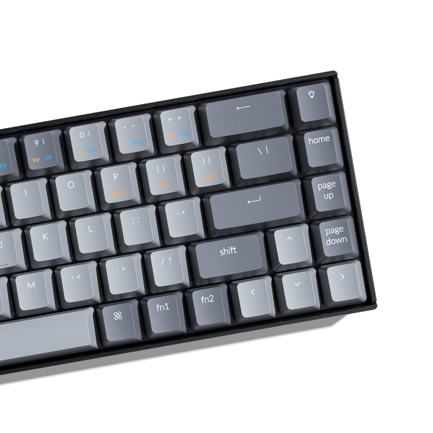 Keychron K6 Bluetooth 5.1 Wireless Mechanical Keyboard with Gateron G Pro Brown Switch/LED Backlit/Rechargeable Battery, 68 Keys Compact Keyboard Compatible with Mac Windows