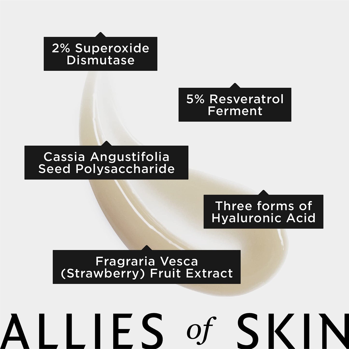 Allies of Skin Multi Hyaluronic Antioxidant Hydration Serum: Niacinamide, Vitamin E, Astaxanthin, Superoxide Dismutase. Anti-Aging. Intensely Hydrates, Brightens & Strengthens Skin 1 oz / 30 ml