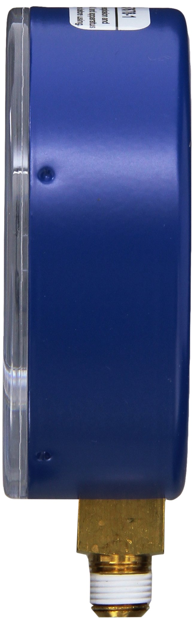 Yellow Jacket 49138 3-1/8" Blue Compound, 30", 0-350 psi, R-22/404A/410A Gauge Degrees F