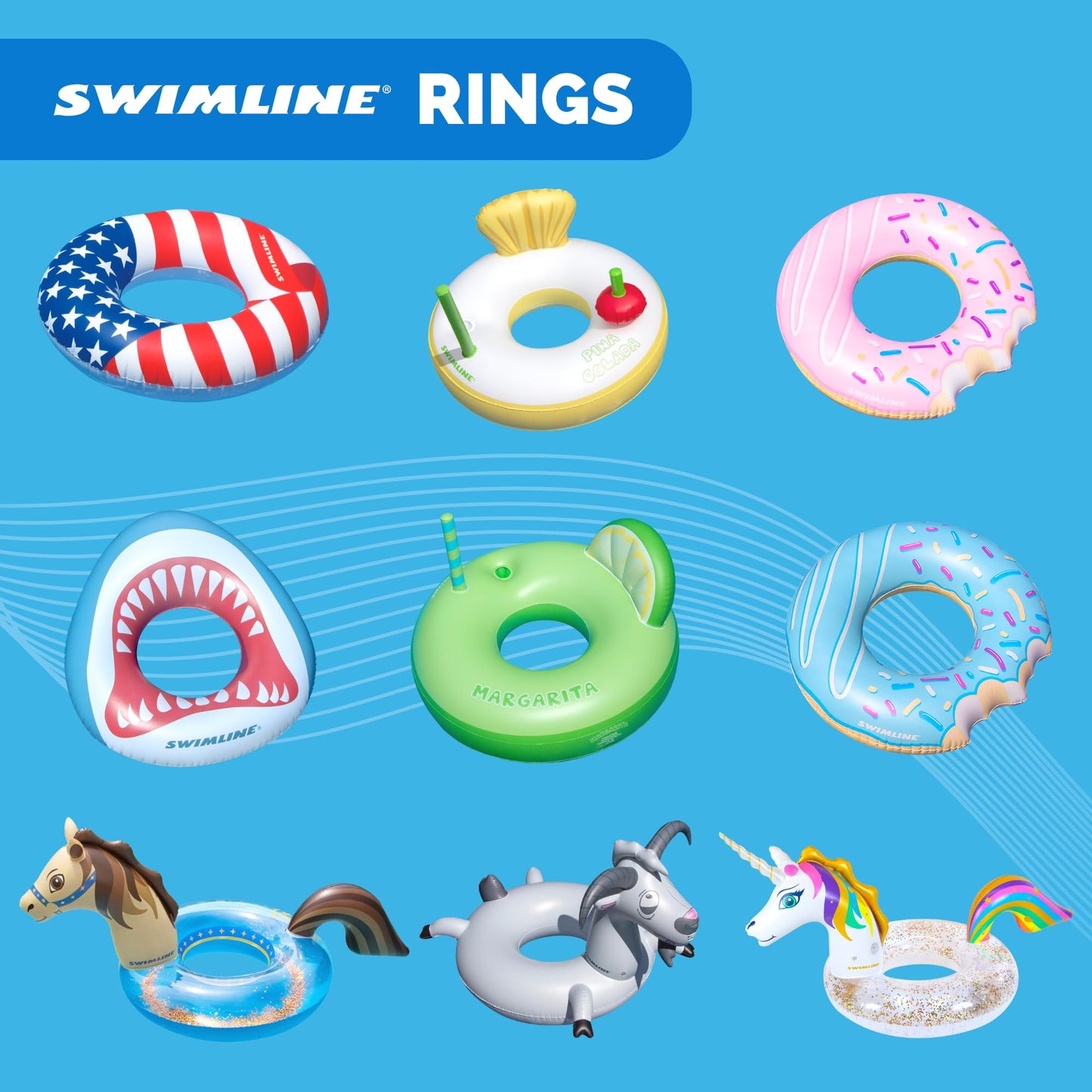 Swimline Pina Colada Inflatable Pool Ring