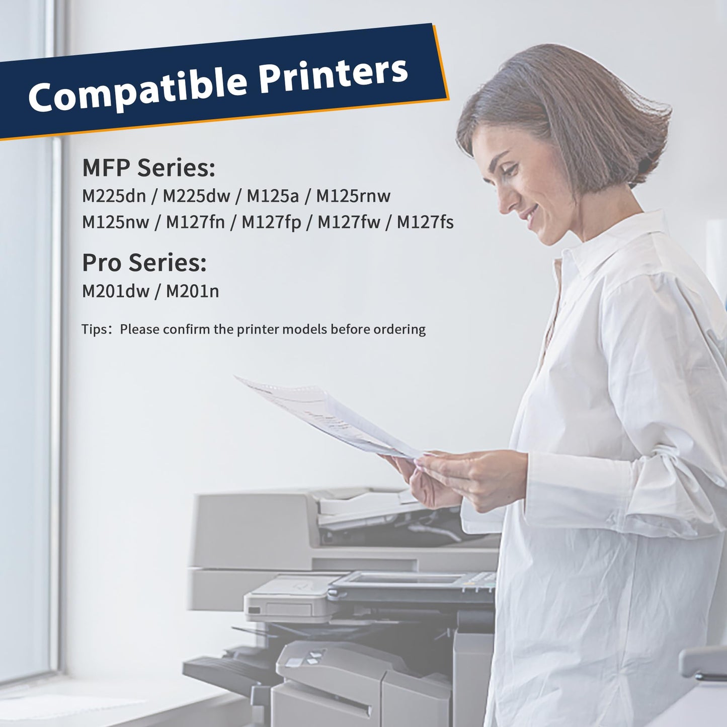 83A CF283A Black Toner Cartridge Compatible Replacement for HP 83A CF283A 83X CF283X for HP Laserjet Pro MFP M125nw M201dw M225dw M255dn M201n, 4-Pack