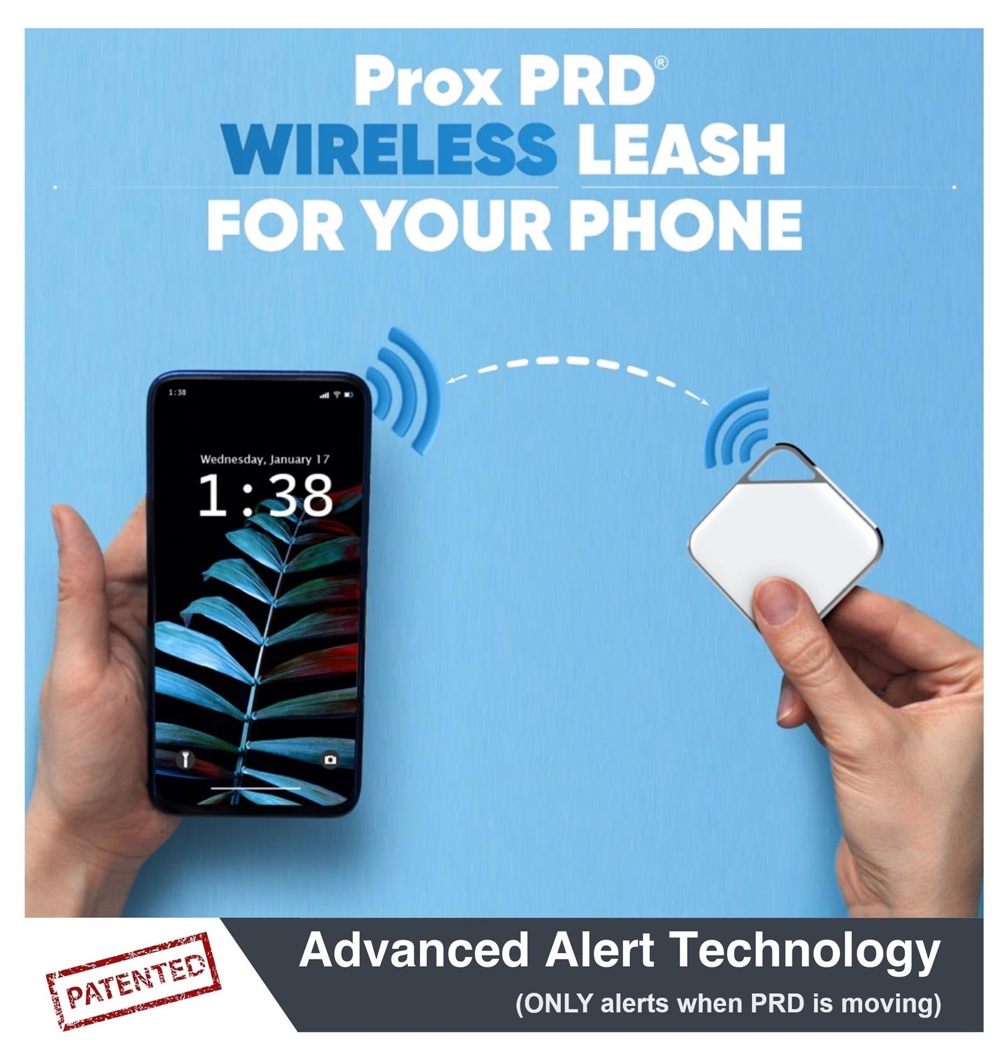 Prox PRD - Phone Separation Alert Device | Stop Forgetting or Leaving Phone Behind at Home, Work, Restaurant, or Car | Proximity Alert Notification Approx 50-150ft | Stay Connected | No Subscription