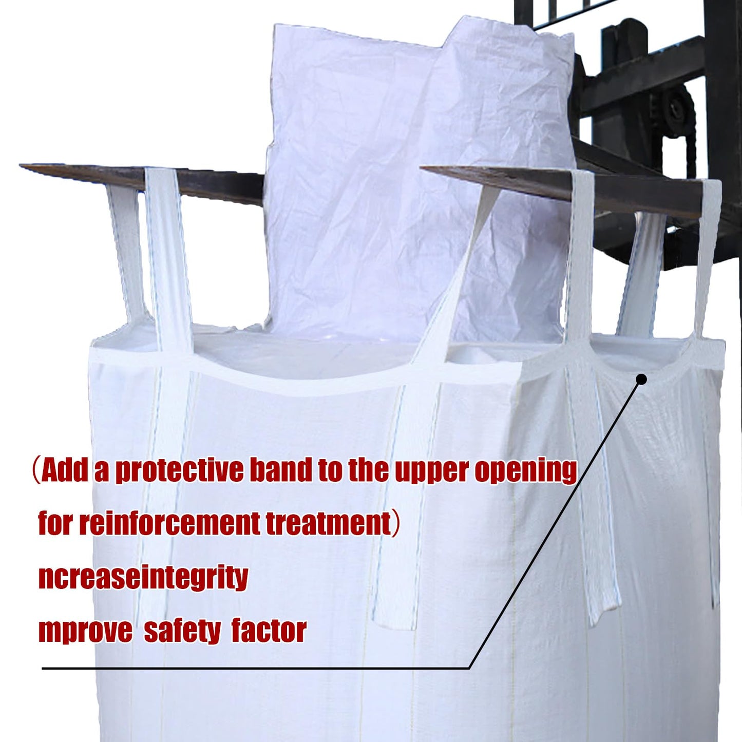 10Pack Aolikebao FIBC Bulk Bag,1.5 Ton Bag, 35.4"L x 35.4"W x 43.3"H,3300lbs SWL Safty Factor 3:1,Woven Polypropylene Bags,Top Circular Feed Inlet Flat Bottom (10)