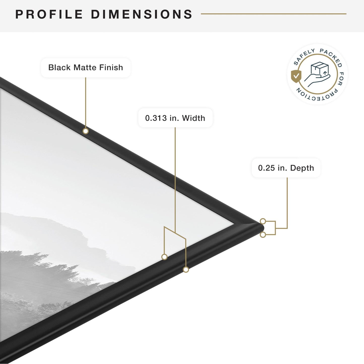 MCS The Original Poster Frame 3-Pack (24"x36") Black - Shatter-Resistant Cover - 1/3" Profile - Lightweight - Vertical & Horizontal Wall Hanging - Large Picture Frames for Posters, Art Prints, Photos
