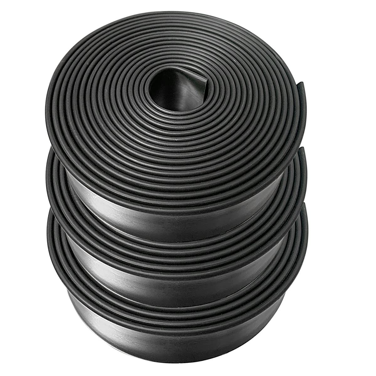 ALEKOR 3:1 Ratio Heat Shrink Tubing Roll Adhesive Lined Industrial Marine Grade Dual Wall Heat Shrink Tube Waterproof and Sealed Black (1-1/2 inches(40 mm), 30 Feet)