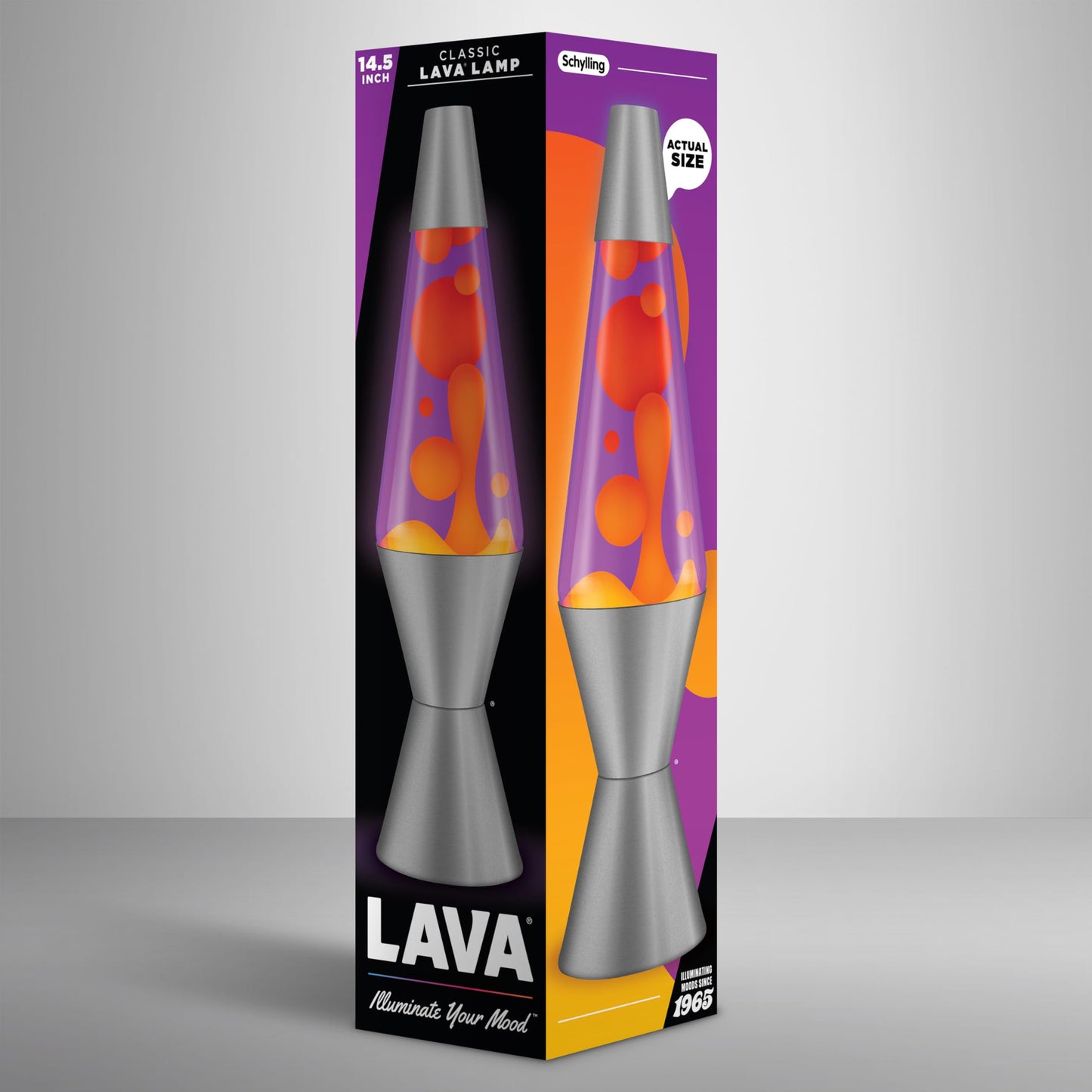 Lava® Lamp - 14.5" Purple Sunset - The Original Motion Light - Yellow Wax and Purple Liquid - Item #2635 (Amazon Exclusive)