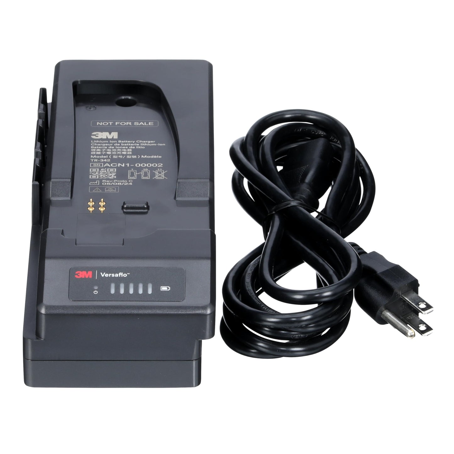 3M Versaflo Single Station Battery Charger Kit TR-342N, for Versaflo TR-300+ PAPR, Case of 1