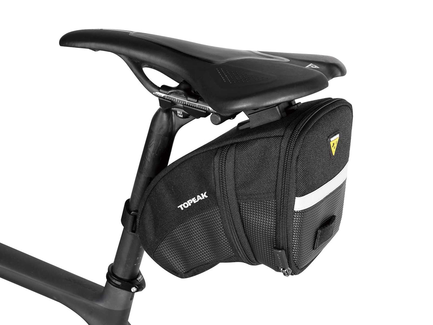 Topeak Aero Wedge Pack, w/ Fixer F25, Medium , Black
