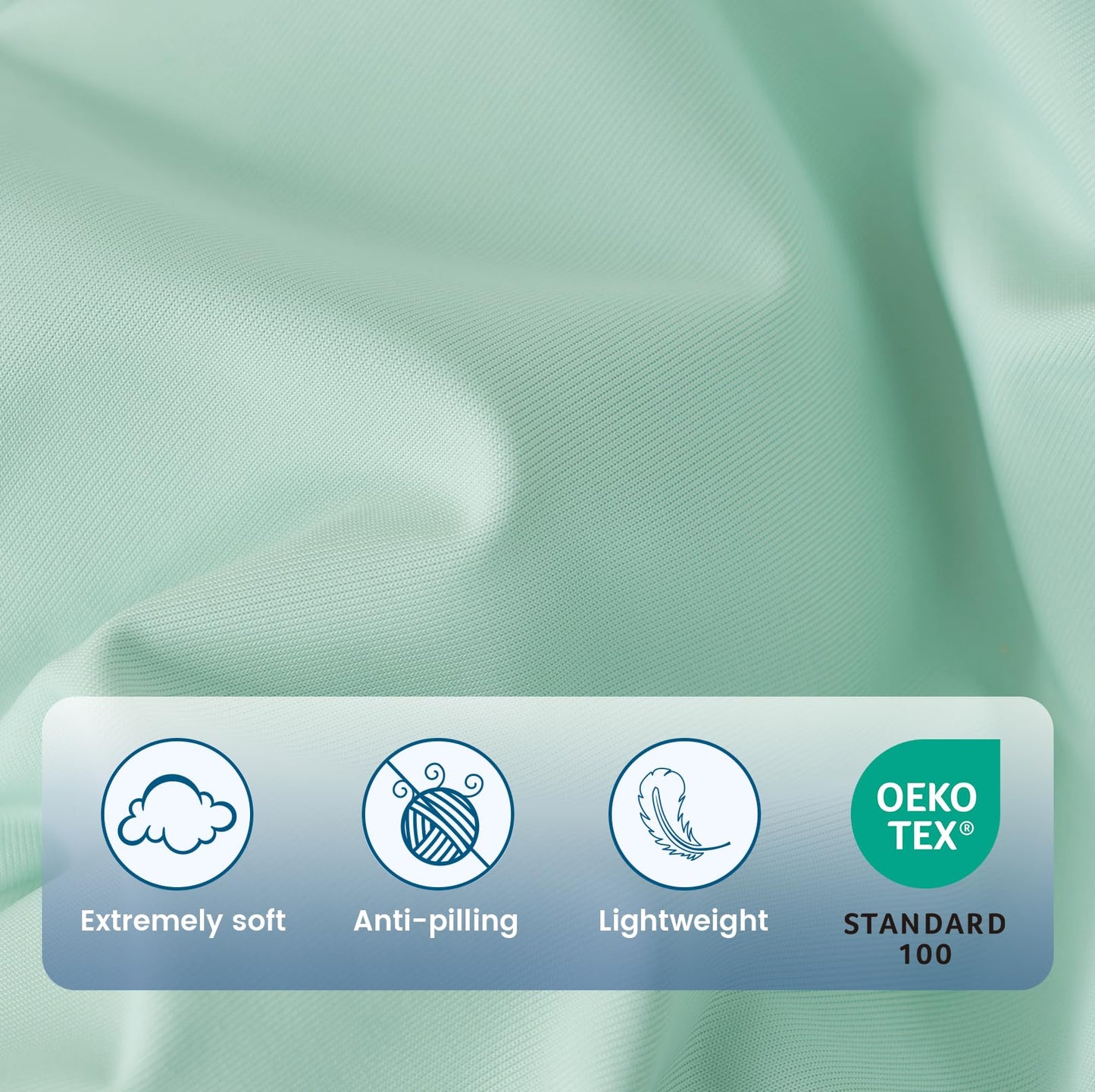 Amélie Home Cooling Comforter Twin Size, Reversible Lightweight Cooling Blanket for Hot Sleepers, Q-Max 0.43 Summer Breathable Cooling Quilt for Night Sweats, 68" x 90", Heather Mint Green