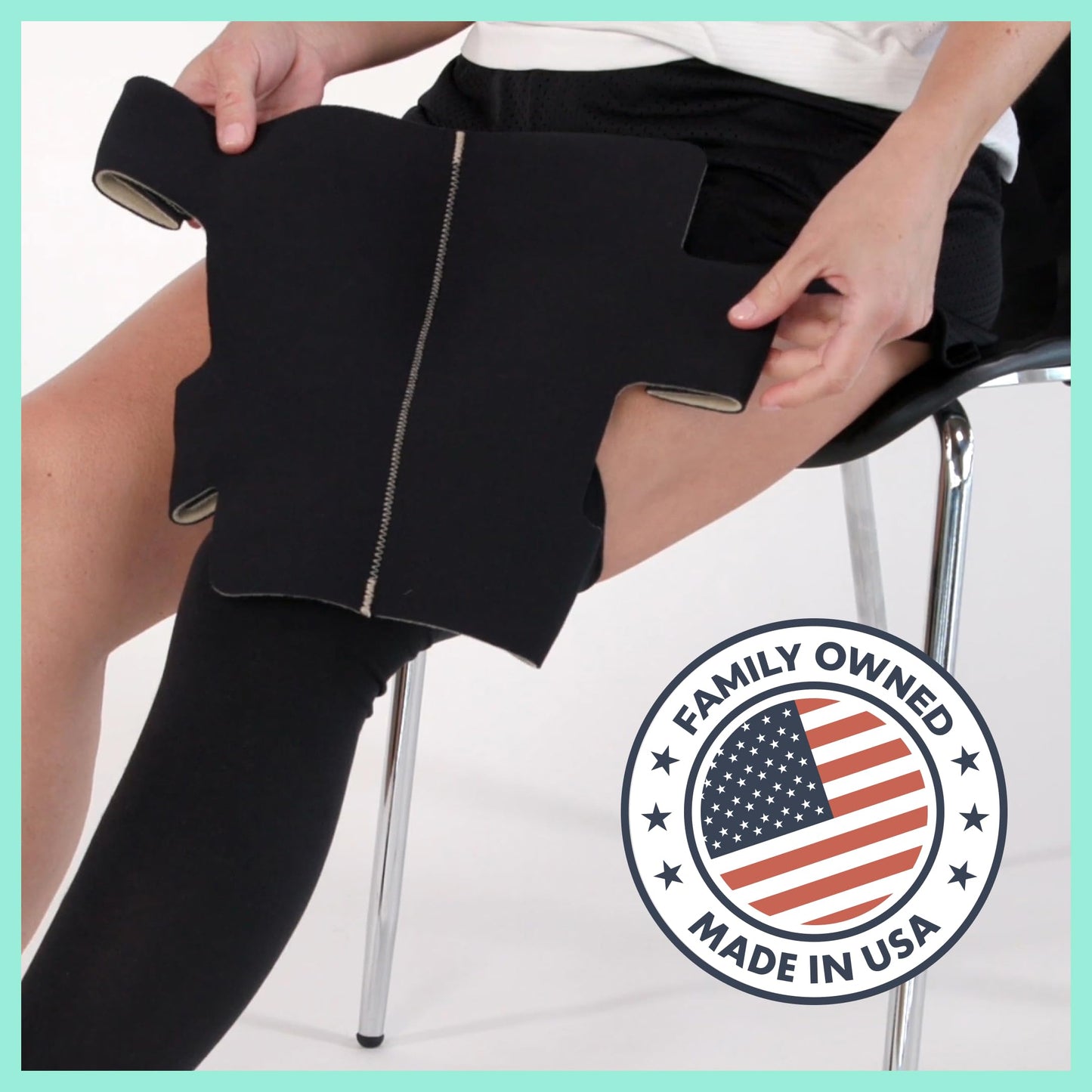 Alta Medical SiennaWrap Compression Leg Wrap Seamless - Designed by a Lymphedema & Lipedema Therapist - Made in USA - Includes Free Liner