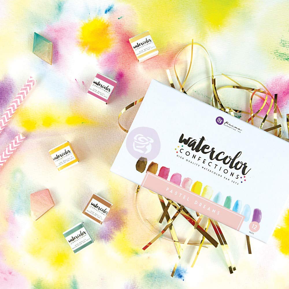 Prima Marketing 655350590253 Watercolor Confections: Pastel Dreams